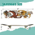 thumbnail image 2 of 31'' Complete Skateboard 7 Layer Canadian Maple Double Kick Deck Skateboards Dragon versus tiger tattoo Skate Board for Beginner Adult Gifts, 2 of 5