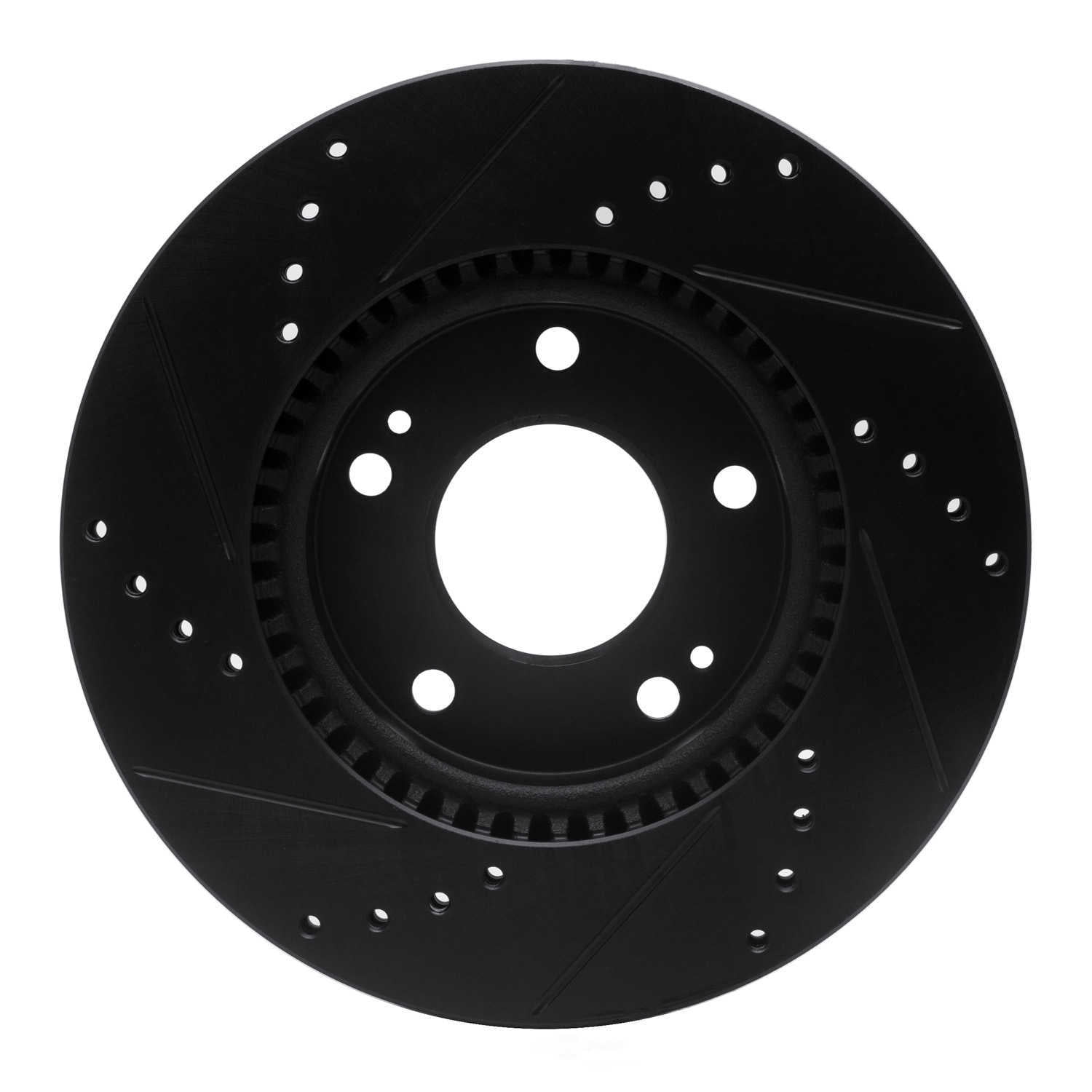Dynamic Friction Company 633-03016R DFC Brake Rotor - Drilled And Slotted - Black