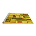 thumbnail image 2 of Ahgly Company Machine Washable Indoor Rectangle Patchwork Yellow Transitional Area Rugs, 4' x 6', 2 of 4
