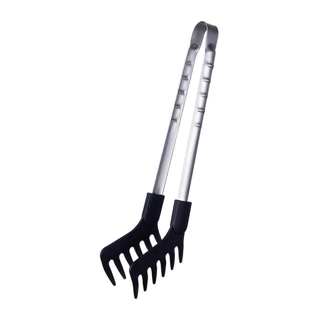 Easy Cleaning Kitchen Tongs Stainless Steel And Nylon Construction For Grabbing Stirring And Serving Pastas Vegetables