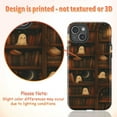 thumbnail image 2 of Cute Ghost Library Bookshelf Phone Case, Dual Layer Protective Phone Cover, Halloween Spooky Aesthetic Gift for iPhone 16 15 14 13 12 11 Pro Plus Mini, 2 of 6