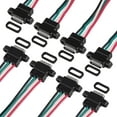 TRAHOO8pcs USB Connector TypeC Female Chassis 4 Pin for DIY