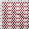 thumbnail image 3 of oneOone Polyester Lycra Crimson Red Fabric Ethnic Block Dress Material Fabric Print Fabric By The Yard 56 Inch Wide, 3 of 4