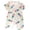 D4-White, variant on CAUYDY Newborn Baby Girls Boys Pajamas 3-24Months Infant Child Little Kids Short Sleeve Romper Preemie Clothes Spring Summer Sizes 6-9 Months,Light Purple