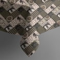 thumbnail image 5 of Multicolor Bigfoot and Checkerboard Pattern Square Tablecloth,Waterproof Square Table Cover,Wipeable Spillproof Washable Table Cover for Home Kitchen Party Decor 52"x52"(132x132cm), 5 of 6