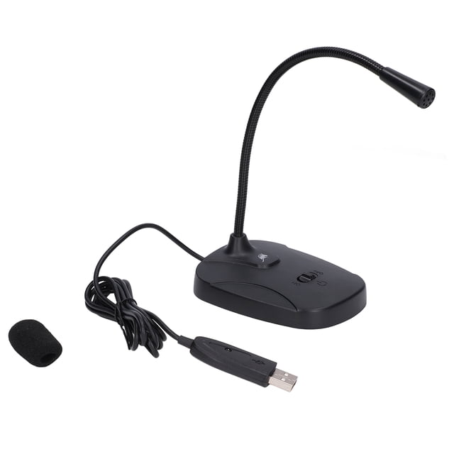 Micrófono de escritorio, micrófono de 3,5 mm Controlador USB Micrófono USB Micrófonos de computadora Durabilidad mejorada