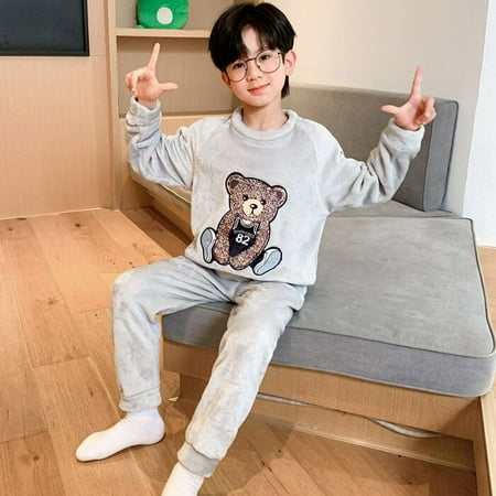 

Anime Sanrios Children s Thermal Pajamas Cartoon Hellokittys Kuromi My Melody Cute Boy Girl Long Sleev Trousers Home Clothes Set