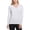 Blanc - Lierre, variante sur Tommy Hilfiger Chandail Tricoté Métallique à Rayures pour Femmes, Blanc, Moyen
