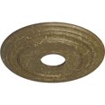 thumbnail image 3 of Ekena Millwork 15 3/8"OD x 3 5/8"ID x 1"P Dublin Ceiling Medallion (Fits Canopies up to 8 1/4"), Hand-Painted Mississippi Mud Crackle, 3 of 6
