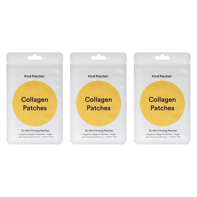 Parches de colágeno de Kind Patches para unisex - 30 parches - Paquete de 3