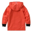 thumbnail image 6 of Hiheart Boys Girls Water Resistance Hooded Jackets Cotton Lined Rain Jackets Orange 8-9 yrs, 6 of 7