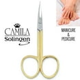 thumbnail image 6 of 3.5" Gold Plated Curved Pointed Tip Cuticle Scissors, 6 of 9