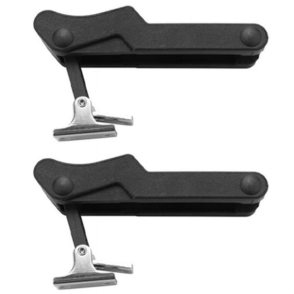 2 Pcs Flexible Door Draw Latch Lock 3.8 Inch Replacement Soft Rubber Black Over-Center C7-10