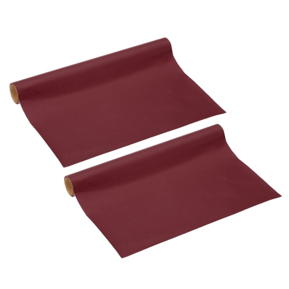 Uxcell 2Pcs Leather Repair Patch Self-Adhesive Vinyl Patch Furniture Tape Repair Kit for Sofas Couches Chairs Burgundy