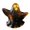 A, variant on Nkmbld Halloween Bats Figurine, Cute Ceramic Candlestick for Halloween Tabletop, Mantel, Tiered Tray, Office Desk Decor Display Ornament