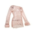 thumbnail image 4 of Robe Moulante à Paillettes Scintillantes pour Femme, Mini-Robe à Col en V, Robe Longue Scintillante pour Cocktail et Fête, Robe Midi de Boîte de Nuit, 4 of 7