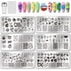 thumbnail image 1 of Kit de placas para estampar uñas de verano (6 piezas) con plantillas de playa y océano. Incluye placas de acero inoxidable con imagen y herramienta raspadora de silicona., 1 of 7