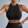 thumbnail image 6 of Women Halter Backless Tank Tops Summer Sleeveless Going Out Tops, 6 of 7