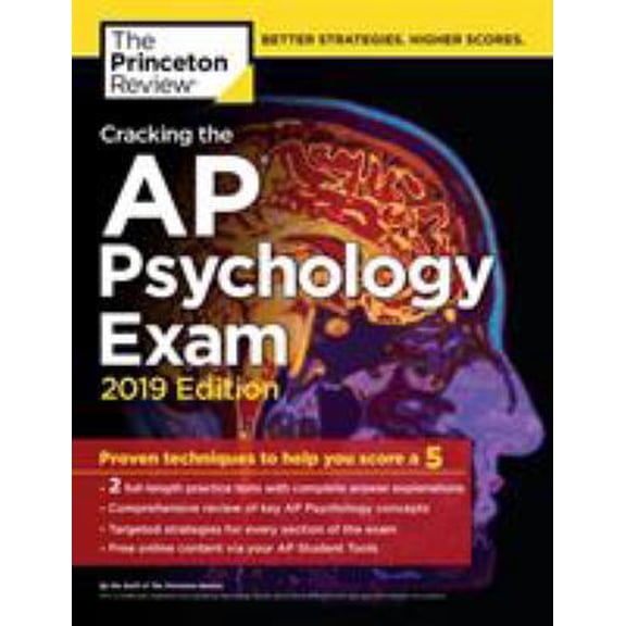 Pre-Owned Cracking the AP Psychology Exam, 2019 Edition: Practice Tests & Proven Techniques to Help You Score a 5 (Paperback) 1524758124 9781524758127