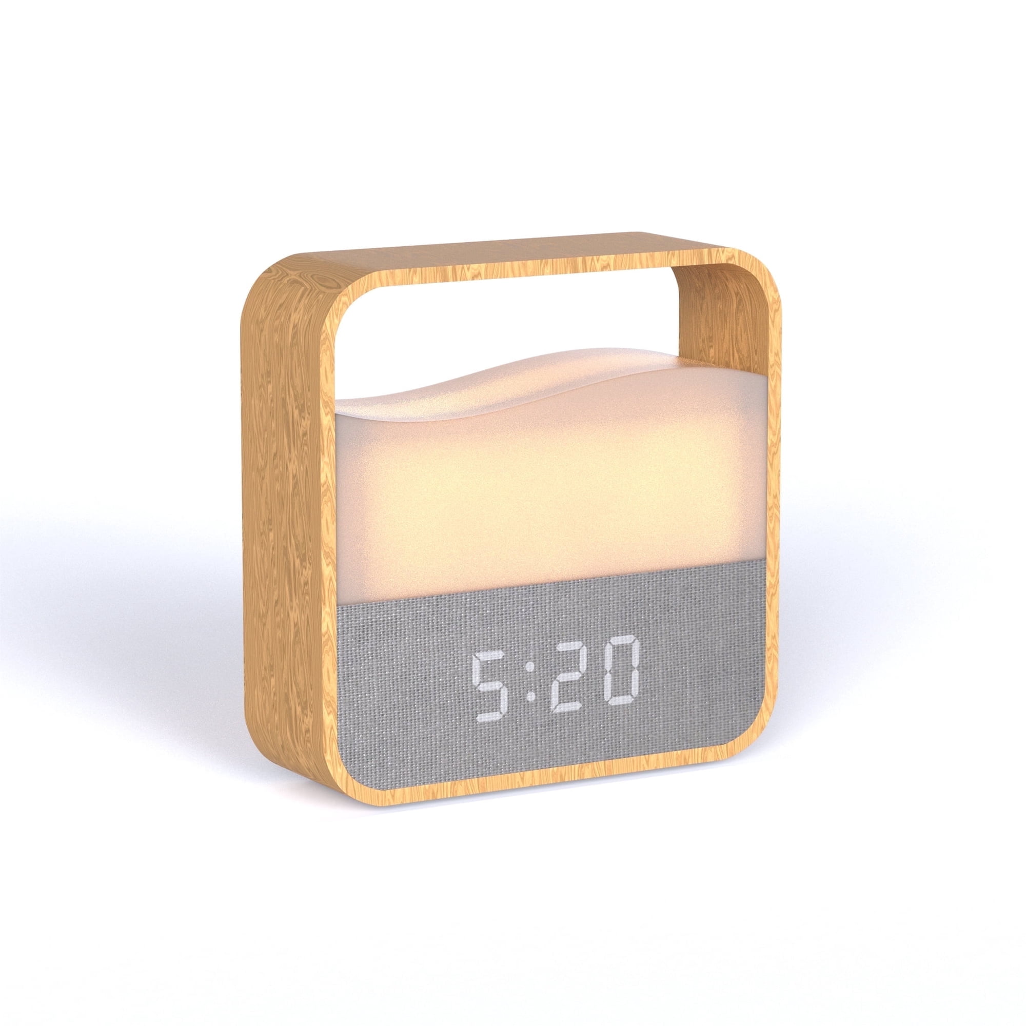 Govvep Rechargeable Child Safe Alarm Clock with Dimmable Light for Bedroom/Sleep/Decor/Baby nursery