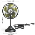 thumbnail image 5 of Necvior 4.5inch Rechargeable Mini Hose Small Fan 3-Speed Cooling Fan for Bedroom Bedside, 5 of 16