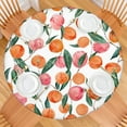 thumbnail image 2 of Round Picnic Table Cloth 100% Waterproof & Oil Proof, Elastic Fitted Table Cover for 36"-44" Round Tables, for Dining, Camping, Outdoor, 2 of 7