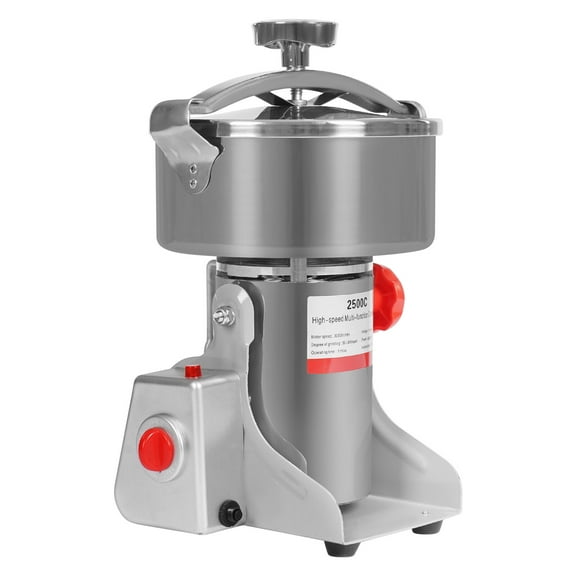 Miumaeov 2500g Electric Grain Mill Grinder Countertop Commercial Grinder Dry Grain Mill Grinder 110V