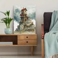 thumbnail image 5 of Mountain House Landscape Canvas Print, Ideal for Living Room, Bedroom, Office, Rustic Cabin Decor, 5 of 8