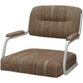 thumbnail image 3 of Swivel Extra Tall 34" Metal Bar Stool - M-110 WB - Watusi Madder Red - White, 3 of 3