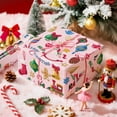 thumbnail image 6 of NeoMart- Pink Christmas Wrapping Paper - Mini Roll - 17 Inch x 16.5 Feet - Pink Christmas Toys Wrapping Paper for Xmas Holiday, Party Celebration, 6 of 14