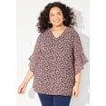 thumbnail image 2 of Catherines Women's Plus Size Petite Juliette Bell-Sleeve Blouse, 2 of 6