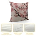 thumbnail image 4 of JEUXUS Spring Pillow Decorative Throw Pillow Cover, Pink Chinese Cherry Blossom Flower Branch Double Sided Square Pillow Cases Pillowcase Sofa Cushion, 4 of 5