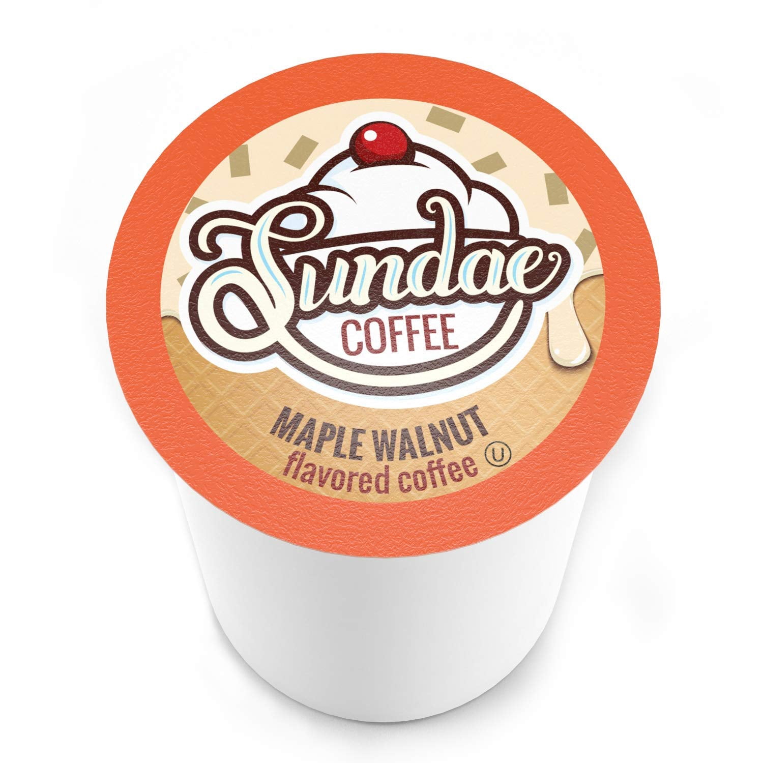 Sundae Ice Cream Flavored Coffee Pods Compatible with Keurig 2.0, Maple Walnut 48 Count