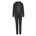 thumbnail image 1 of UKAP Conjunto de dos piezas para mujer, chándal de manga larga, conjunto de Jogger, sudaderas con capucha y pantalones de chándal cálidos para mujer, conjuntos informales con capucha, 1 of 4