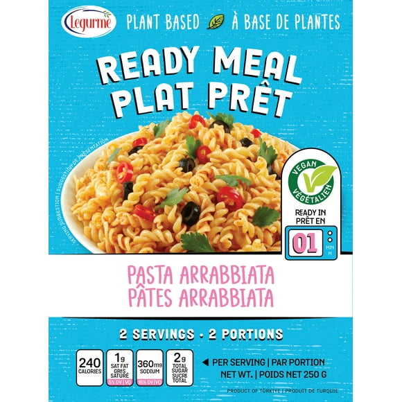 Legurme Pasta Arrabbiata 250 gr, Legurme Pasta Arrabbiata