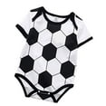 thumbnail image 1 of FANCYBABY Bébé Arbitre Baseball Romper Chemise Tenue 9-12 Mois, Football II, 1 of 2