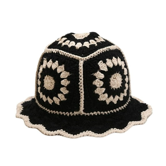 SWSMCLT Women's Cute Beanie Knit Hat Warm Thick Casual Acrylic Crochet Winter Spring Pull On Fall Regular Fit Cap Black One Size