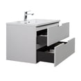 thumbnail image 7 of Themis 40 Inch White Wall Mount Vanity With A Integrated Sink, 7 of 7