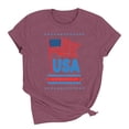 thumbnail image 4 of Patriotic Shirts for Women 4th of July T Shirts American Flag Graphic Tees Tops Short Sleeve Fourth of July Tops, 4 of 6