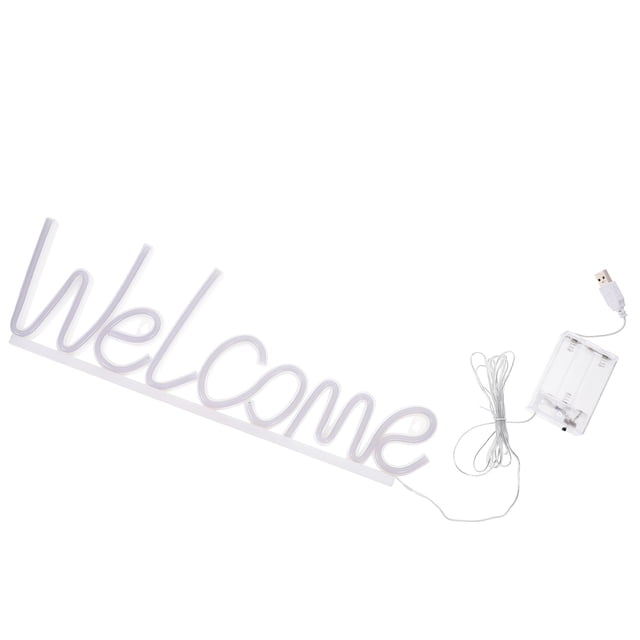 NUOLUX Neon LED Welcome Para De Habitación Y Fiesta Personalizada