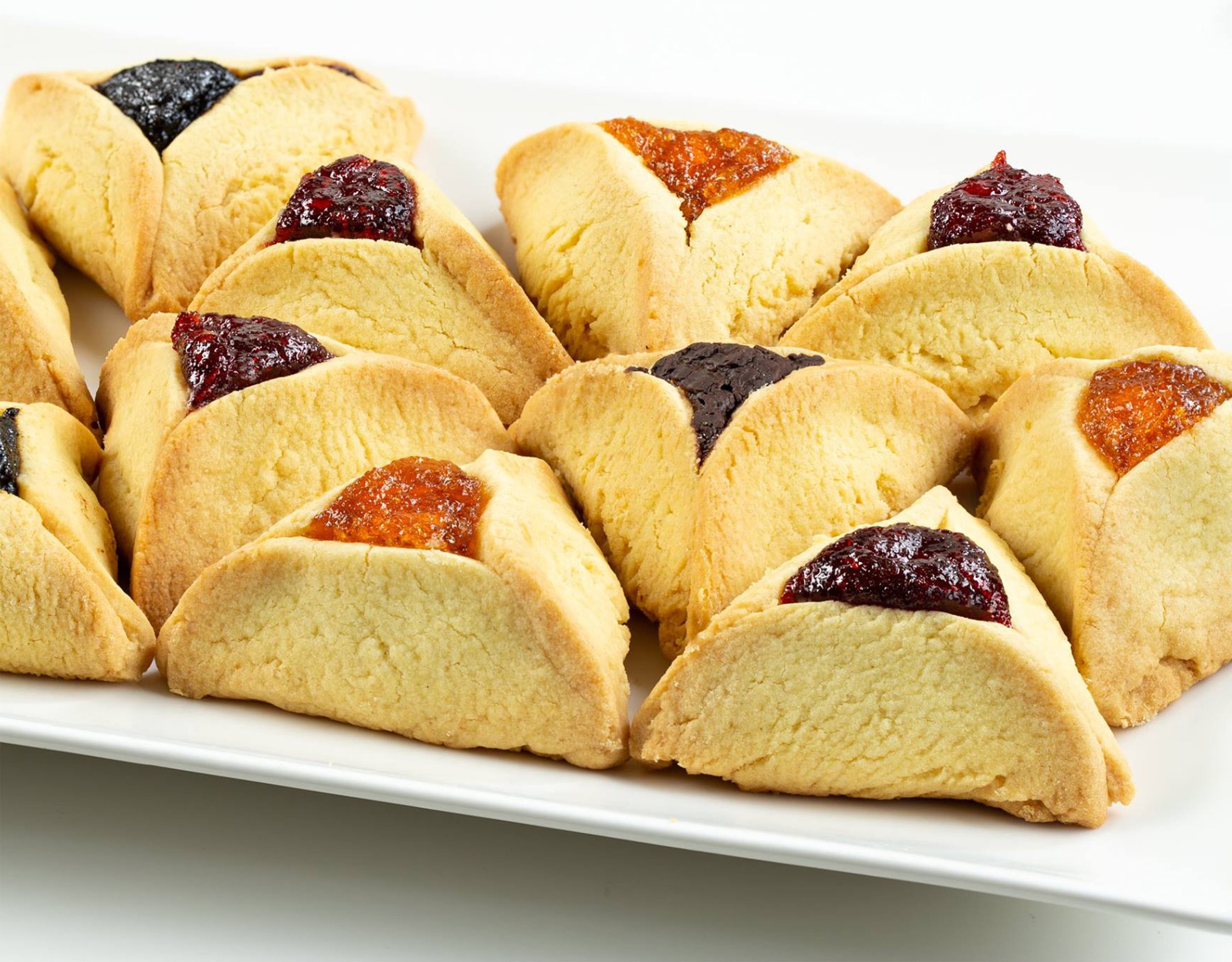 Green's Bakery Individually Wrapped Mixed Flavor Hamantashen Shortbread Cookie, 100 Count