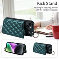 thumbnail image 3 of iPhone 14 Case ,Card Slots Leather Wrist Strap Phone Cover for iPhone 14, 3 of 5