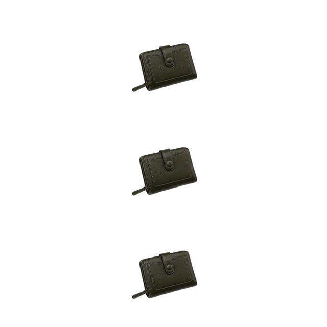 Minnieouse Cartera de cuero plegable para mujer, monedero para citas, tarjetero para viajar, bolsa de transporte, regalo de cumpleaños, verde Type1 NO1