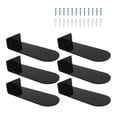 thumbnail image 2 of 6 Pcs Floating Shoe Display, Levitating Acrylic Clear Wall Mounted Shoe Rack Sneaker Display Shelves Space Saving Shoe Organizer Holder For Sneaker Collection, 7.9in Length, 2 of 8