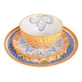 thumbnail image 3 of Gibson Laurie Gates Tierra Mosaic 12-Piece Round Stoneware Dinnerware Set, Yellow, 3 of 8