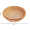 thumbnail image 4 of 120 alfombrillas de papel de pulpa de madera antiadherente para freidora de aire beige Sywqhk Libre de BPA, 4 of 6