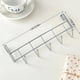 thumbnail image 3 of Iron Hanging Hooks Organizer | Over Door Rack | 5-Hook No Drill Hanger for Closet, Cabinets, Bedside | Clothes, Towels, Bags Storage | Durable Seamless Design | 24.5x10x5cm | 1 Pack, 3 of 6