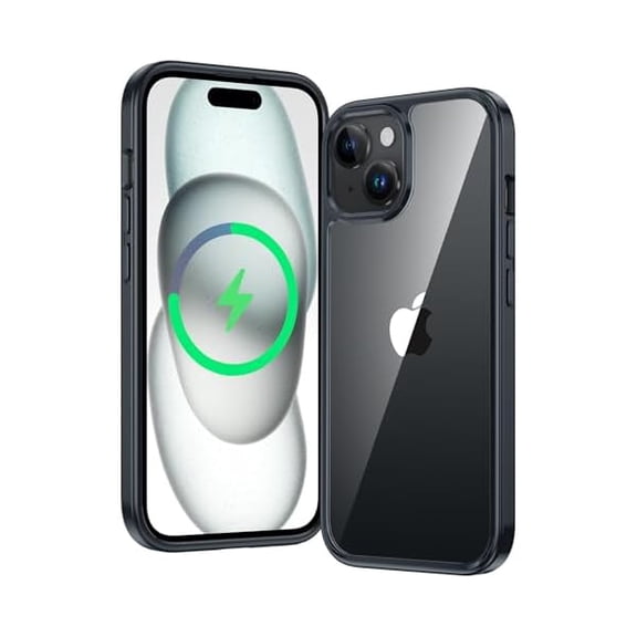 Eryueer for iPhone 15 Plus Case: Clear Phone Cases Slim Anti Yellowing Military Grade Drop Protection Rugged Shockproof Protective Transparent Cell Phone Cover