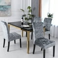 thumbnail image 2 of Xingzhi et Décorer des Chaises avec des Housses de Chaise de Salle à Manger en Polyester Faites de Polyester Housse de Chaise de Salle à Manger Rouge Violacé, 2 of 6