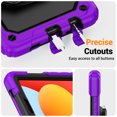 thumbnail image 7 of for Xiaomi Redmi Pad SE 8.7 inch 2024, 360 Rotating Shockproof Cover with Stand, Handle, Shoulder Strap, Purple, 7 of 7